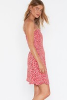 Thumbnail for your product : Nasty Gal Womens Floral Square Neck Mini Dress - Red - 6