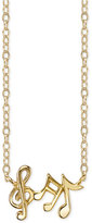 Thumbnail for your product : Unwritten Music Notes Pendant Necklace in 14k Gold-Plated Sterling Silver