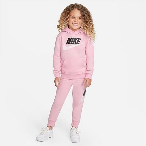 Nike Kids' Toddler Metallic Futura Logo Pullover Hoodie and Jogger Pants  Set - ShopStyle Girls' Clothing