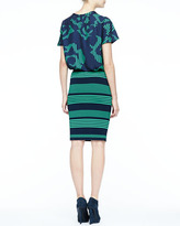 Thumbnail for your product : Halston Printed Short-Sleeve Top