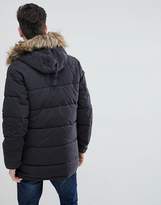 Thumbnail for your product : MANGO Man Parka With Faux Fur Hood In Black