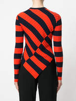 Thumbnail for your product : Altuzarra asymmetric stripe sweater