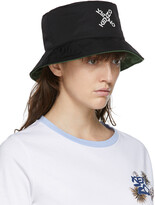Thumbnail for your product : Kenzo Reversible Black 'Little X' Bucket Hat