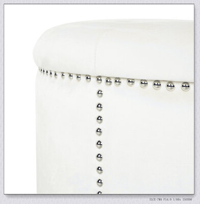 Featuring soft-to-the-touch velvet along with a studded rim for extra flair