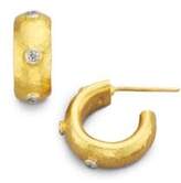 Thumbnail for your product : Gurhan Celestial Diamond & 24K Yellow Gold Constellation Huggie Hoop Earrings/0.5"