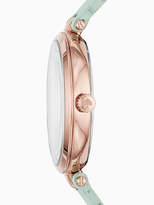 Thumbnail for your product : Kate Spade Holland butterfly mint leather watch