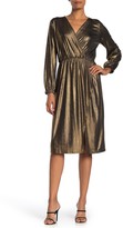 Thumbnail for your product : Free Press Metallic Long Sleeve Midi Dress