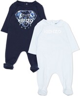 Thumbnail for your product : Kenzo Kids Logo-Print Pajama (Pack Of 2)