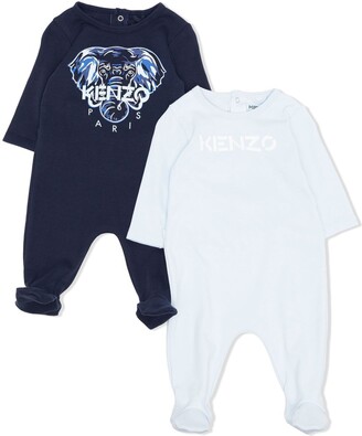 Kenzo Kids Logo-Print Pajama (Pack Of 2)
