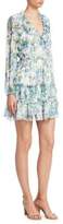 Thumbnail for your product : Zimmermann Bowerbird Draw Frill Floral Mini Dress