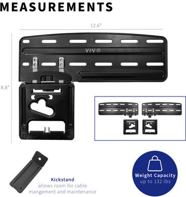Vivo Micro Gap TV Wall Mount Designed For 43" to 85” 2021-2023 Samsung TVs, MOUNT-TVSG1