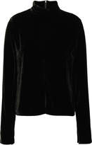 Thumbnail for your product : McQ Ruched Velvet Turtleneck Top