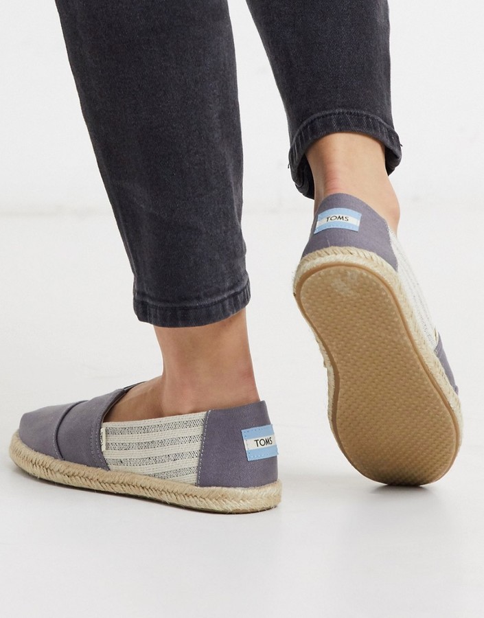toms grey espadrilles