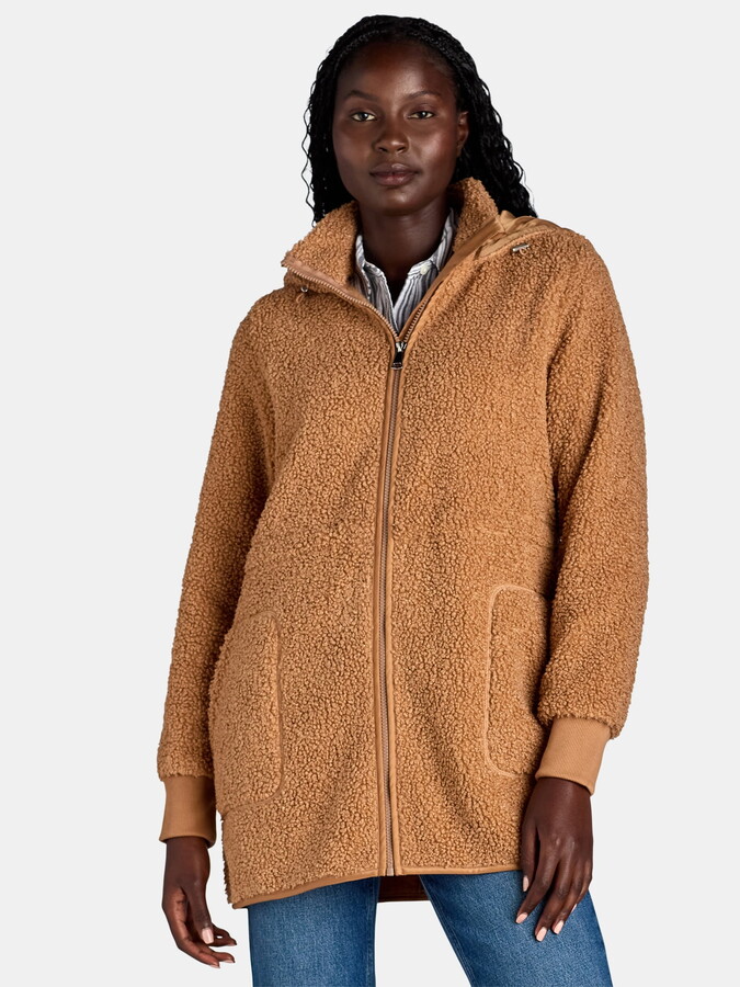 Time and True Womens Midlength Chinch Waist Sherpa