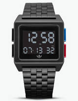 Thumbnail for your product : adidas ARCHIVE M1 Black, Blue & Red Watch