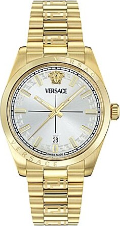 Men's Millenyium Mechanical Automatic Gold Tone Stainless Steel Bracelet Watch