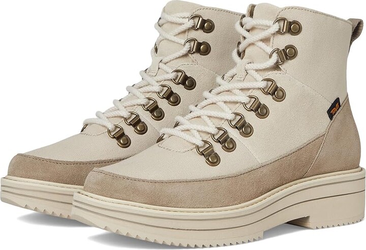 Teva MIDFORM BOOT PATCHWORK Women's Boots Neutral : 11 B - Medium, Canvas/Leather
