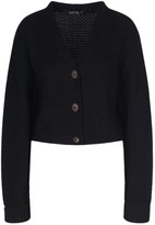 Thumbnail for your product : boohoo Cable Knit Crop V Neck Cardigan