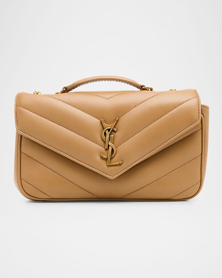 Saint Laurent Loulou Small Shoulder Bag in Quilted Leather