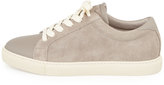 Thumbnail for your product : Brunello Cucinelli Men's Perforated Suede Low-Top Sneaker, Gray