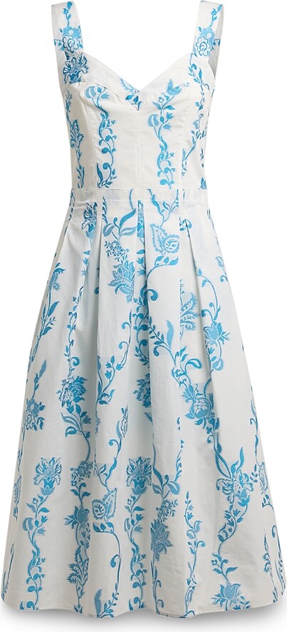 Etro Floral Embroidered Midi Apron Dress