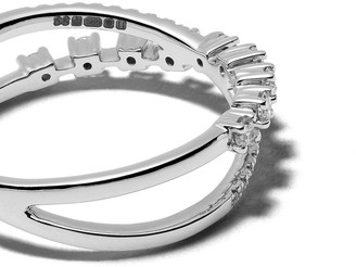 Dana Rebecca Designs 14kt white gold Ava Bea crossover diamond ring