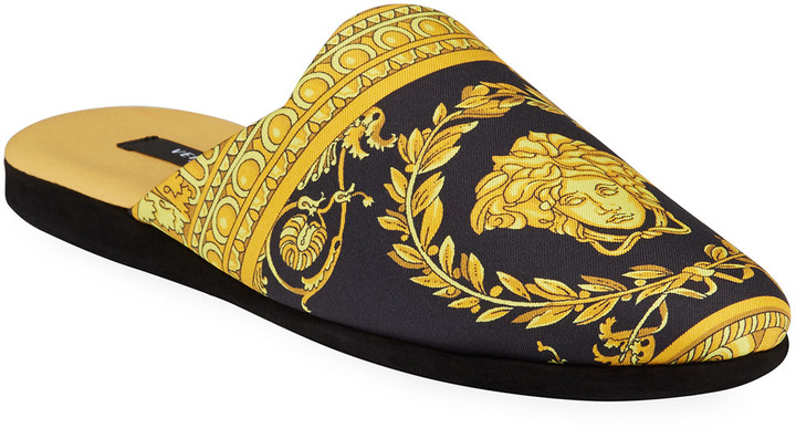 versace men's slippers