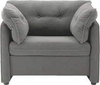 Everly Quinn Oversized Armchair With Chenille Fabric - Living Room Bedroom Study Balcony Thick And Comfortable Modern Accent Chair For Home Spaces Cushion Stab