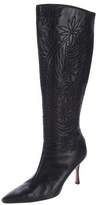 Thumbnail for your product : Manolo Blahnik Leather Knee-High Boots