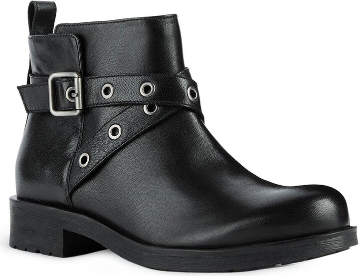 Geox Rawelle Leather Shoe - ShopStyle Ankle Boots