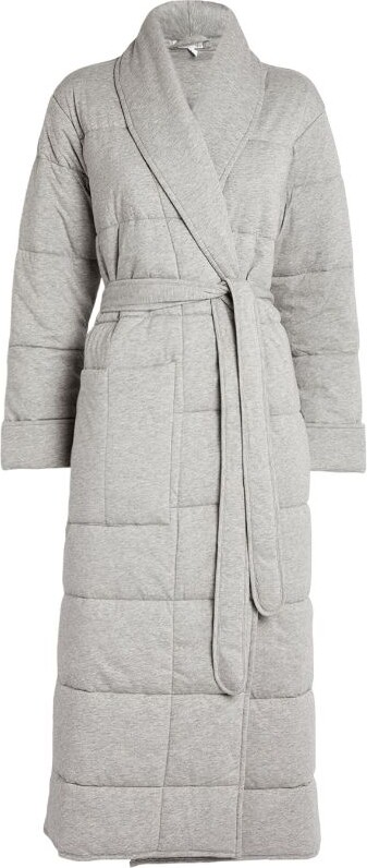 Skin SIA Quilted Shawl-Collar Robe