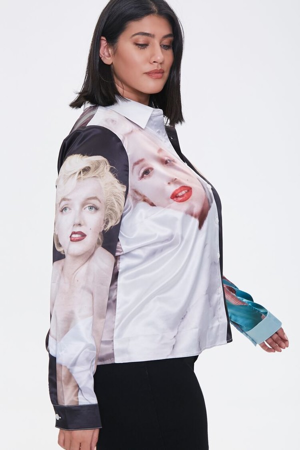 Forever 21 Plus Size Marilyn Monroe Shirt Shopstyle