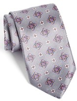 Thumbnail for your product : David Donahue Silk Medallion Tie