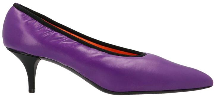 dark purple pumps