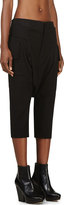Thumbnail for your product : Rick Owens Black Cargo Sarouel Trousers