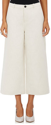 Robert Rodriguez Women's Cotton-Linen Side-Slit Gaucho Pants