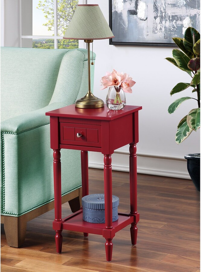 Global Pronex French Country Khloe 1 Drawer Accent Table with Shelf