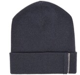 Thumbnail for your product : Brunello Cucinelli Beaded Cashmere Beanie - Navy