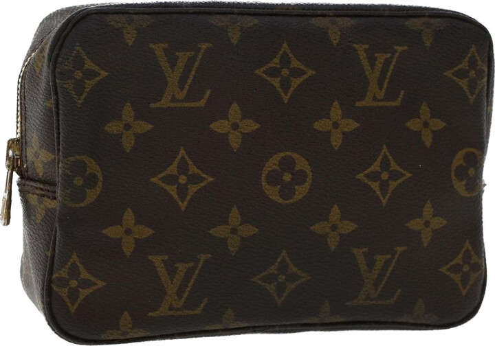 Louis Vuitton Trousse De Toilette Canvas Clutch Bag (pre-owned) in Black