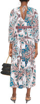 Thumbnail for your product : Jets Reverie Printed Voile Maxi Wrap Dress