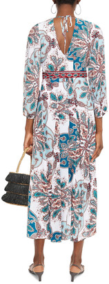 Jets Reverie Printed Voile Maxi Wrap Dress