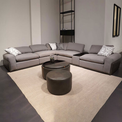 Bonneval 130'' Wide Symmetrical Modular Corner Sectional