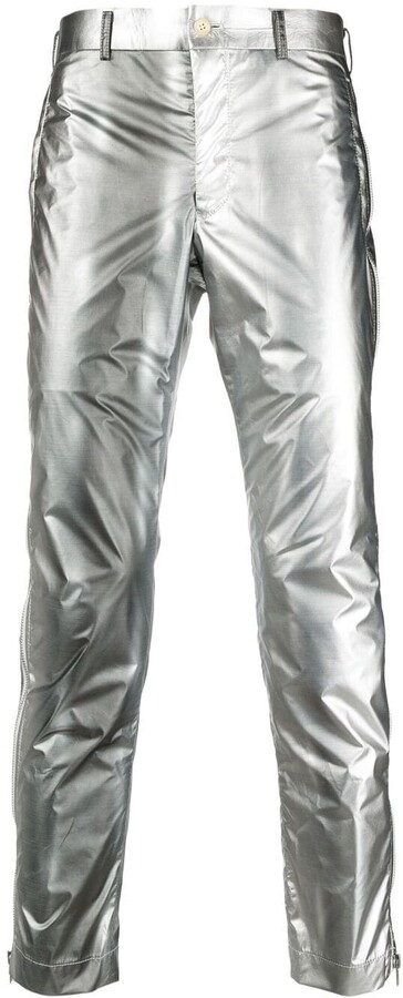 Mens Metallic Silver Pants | Shop the world's largest collection of fashion  | ShopStyle UK