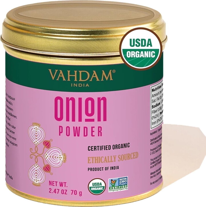 VAHDAM, Organic Onion Powder (2.47oz) Gluten-Free, Single Origin Spice, Direct from Source