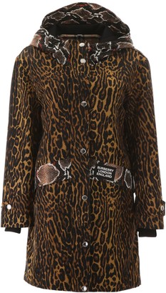 burberry belted parka