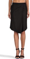 Thumbnail for your product : Tibi Sharkskin Suiting Draped Skirt