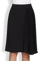 Thumbnail for your product : Nanette Lepore Off-Center Pleats Skirt
