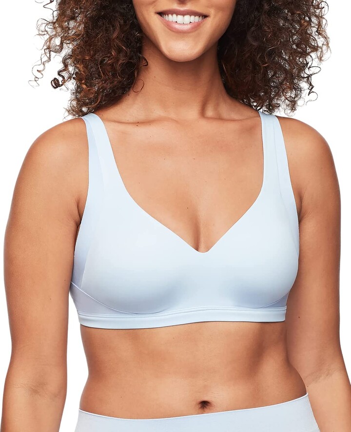 Warners Womens No Side Effects Underarm-Smoothing Comfort Wireless Lightly  Lined T-Shirt Bra 1056