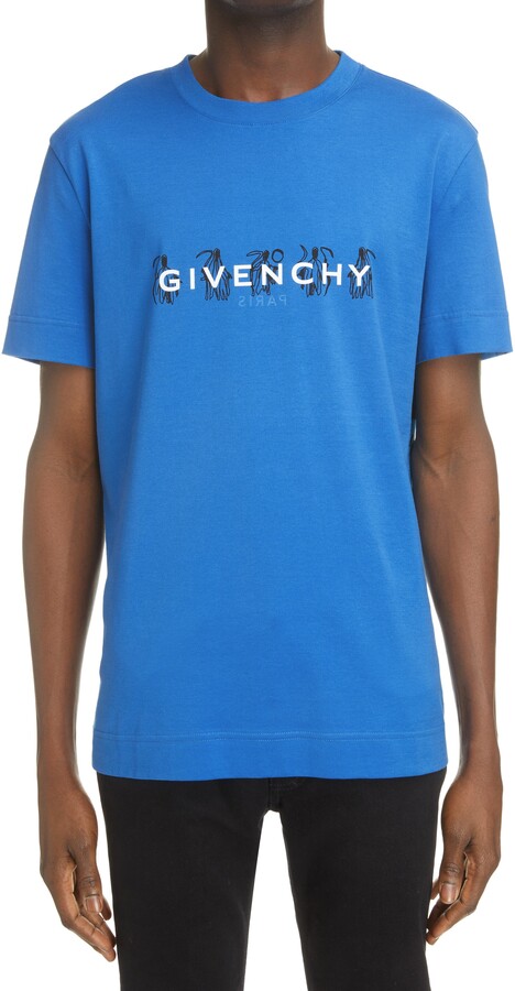 blue Men Clothing Givenchy Men T-shirts & Polos Givenchy Men T-shirts Givenchy Men T-shirt GIVENCHY 2 T-shirts Givenchy Men M 