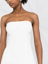 Thumbnail for your product : Mônot Strapless Side-Slit Gown
